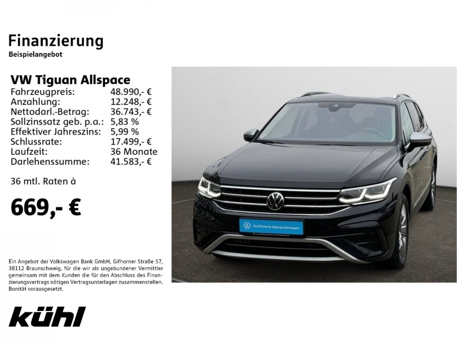 Tiguan Allspace 2.0 TDI DSG 4M 7.Sitzer Elegance Navi,AHK,Pano,