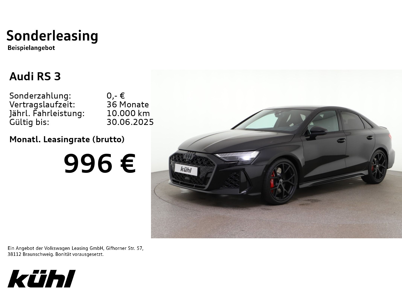 RS3 Limousine 19' RS-Schalensitze RS-Sportabg. Pano HuD